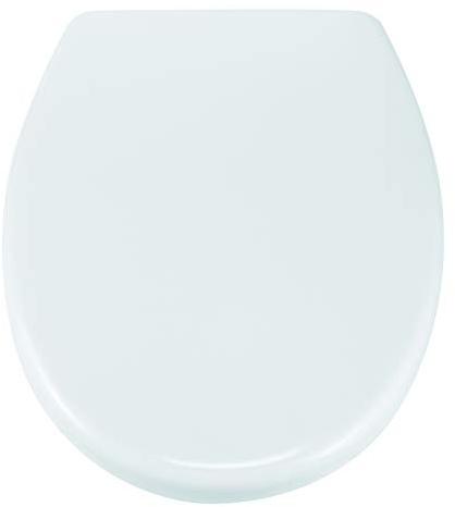 HI Sitz WC Absenkautomatik in Weiß aus Duroplast - Toilettendeckel mit Absenkautomatik (softclose), absenkbarer Toilettendeckel, komfortabler Soft Close WC Sitz
