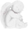 Garneck Resina Blanca Estatua de Ángel de Oración Figurita Escultura Alas de Querubín Figura de Ángel Estatua de Jardín de La Guarda para La Decoración de La Mesa del Hogar Estilo 3