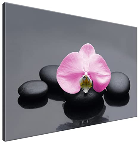 Estika Leinwand bilder - Rose Orchidee - 120x80 cm, 1 teilige kunstdruck - Wandbilder wohnzimmer, schlafzimmer, Moderne wanddeko, Bild auf leinwand - SPA bilder - 2010A_1B