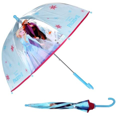 mybagstory - Parapluie pour enfant – La Reine des Neiges - Bleu - Maternelle - Vacances - Parapluie Fille - 73 cm - Idée Cadeau - Léger - Compact - Ouverture Manuelle – Résistant - Anti-pincement