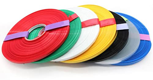 5M Dia 5mm PVC Heat Shrink Tube Width 9mm Lithium Battery Insulated Film Wrap Protection Case Pack Wire Cable Sleeve-Orange