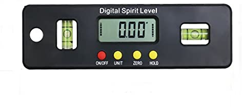 OUSIKA 100/150/200 mm Digitale Wasserwaage, elektronischer Winkelmesser, Winkelmesser, Winkelmesser, Neigungsmesser mit magnetischer Basis Winkellehre (Size : 100mm)