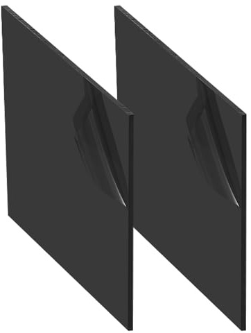 Abs-Platten Kunststoffplatte Plastikplatte 3mm Kunststoff Platten 2Stk | Abs Platte Kunststoffplatte Schwarz 3mm für Modellbau Basteln Kotflügel Heimdekoration 30x 20cm