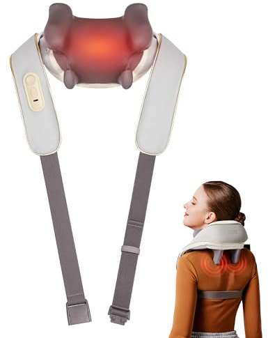 SKG H5 Massagegerät Nacken,Nackenmassagegerät mit 6D von tiefem Gewebe,Muskelschmerzlinderung für Nacken, Schulter,Beine,Massagegerät Nacken Schulterfür Haus Büro,Geschenke für Männer Frauen