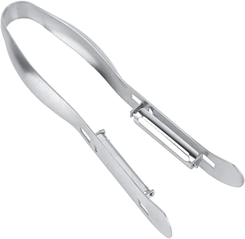 ARKEM Pelador de espárragos, pelador de Verduras de Acero Inoxidable de Doble Borde para Pepino, calabchinis, Zanahoria