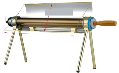 Réchauds de camping portables Cuisinière solaire intégrée extérieure de poêle solaire portatif, cuisinière solaire parabolique portative avec une température d'efficacité plus élevée de 550 °F pour pi