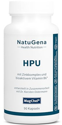 NatuGena HPU – Zinkkomplex & bioaktivem Vitamin B6 | 90 Kapseln | 30 Tage