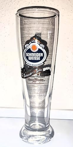 Rahm Vaso de cerveza, cristal de cerveza blanca, 1 x 0,5 litros, vaso de cerveza de trigo