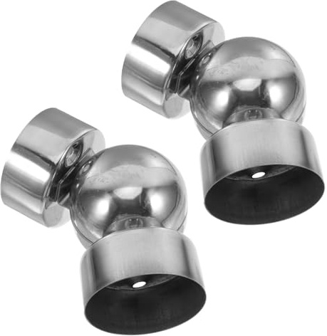 NUOBESTY Stainless Steel Handrail End Caps for Staircase Easy Installation and Suitable for 50mm Diameter Handrails, Versatile Application in Offices and Malls Elegant Refined Design