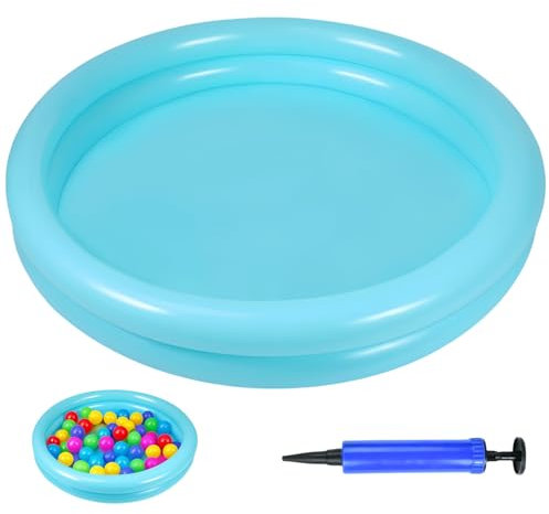 Piscinetta Gonfiabile Bambini, Piscina Gonfiabile Bambini, 60 x 12cm, Piscinette Giocattoli di Estivi, Piscina da Esterno Piccola per Giardino Esterno Interno