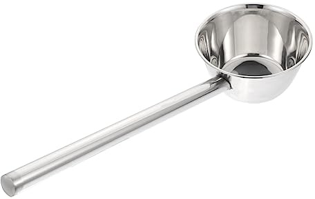 GLEAVI Cucharón De Agua De Acero Inoxidable Mango Cucharón De Sopa Para Cocina y Jardinería Para Regar Plantas y Cocinar
