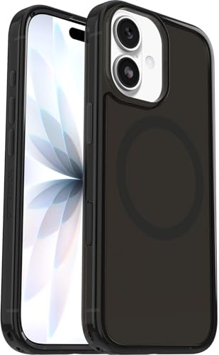 OtterBox Symmetry Series Clear MagSafe Transparent Hülle für iPhone 17, stoßfest, sturzsicher, schützende Hülle, 3X getestet nach Militärstandard, Black Mist