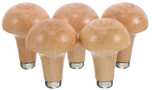 BESTOMZ Manico in Legno per Lima e Bulino, Set 5 Pezzi per Incisione | Impugnatura Ergonomica, Ricambio per Utensili Manuali, Uso per Limatura e Lavori di Incisione
