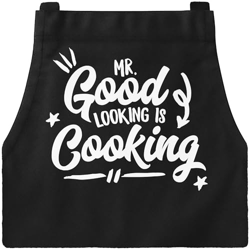 MoonWorks Herren Grillschürze Grillkönig Schürze für Männer Krone