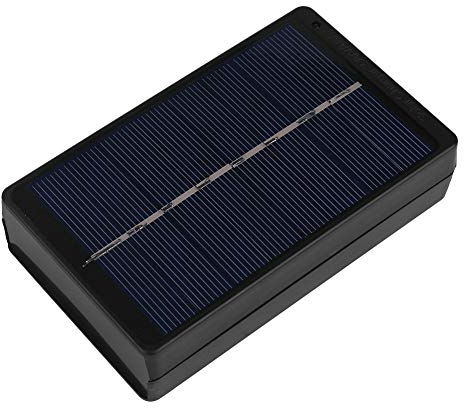 Solarpanel-Ladegerät, 1W 4V tragbare Solarpanel Ladedose für AA/AAA-Batterie Schwarz für Fernreisen und alle Outdoor-Aktivitäten Wandern und Camping