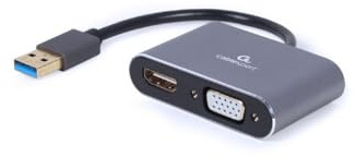 Gembird Adaptador USB a VGA/HDMI