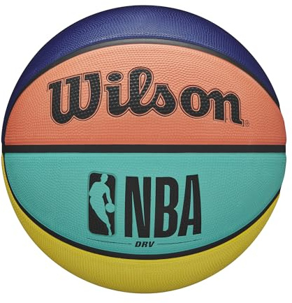 Pallacanestro Wilson NBA - DRV Multi Colour Outdoor - Gomma in taglia 7 per tutte le età