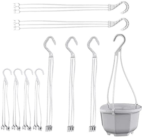 Lpitoy Colgador De Plantas De Plástico, Gancho para Colgar Macetas, Colgador De Macetas, Soporte para Cesta De Jardín, Cadenas Colgantes, Accesorios De Jardín, 10 Uds.