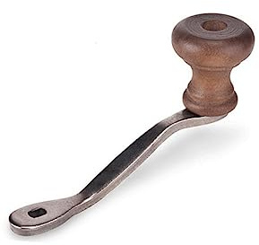 HOLIDYOYO Moulin à Café Manuel En Bois Vintage Broyeur à Grains Meules En Céramique Poignée En Acier Sculpté Pour Amateurs De Café Usage Domestique Tiroir En Bois Pratique
