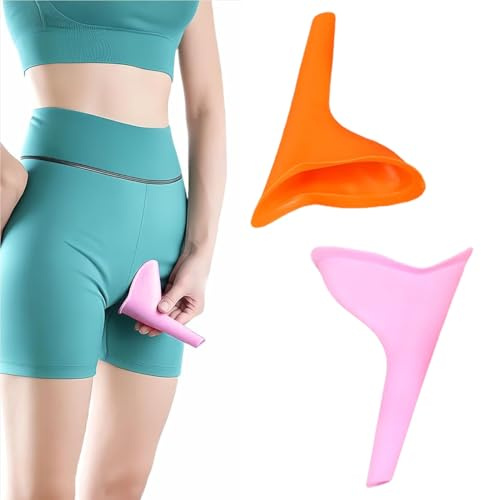 Urinella für Frauen, Pinkelhilfe für frauen, Wasserfestes Urinal für Frauen, Toilette und tragbare Toilette, Wiederverwendbare Urinal Frauen für sicheres Urinieren im Stehen oder Hocken