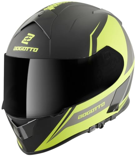 Bogotto V126 G-Evo Helm, schwarz/gelb, XL