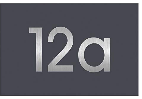 Frabox® Hausnummer - Hausnummernschild LUMERS in RAL 7016 anthrazitgrau