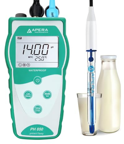 Apera Instruments PH850-DP Tragbares pH-Messgerät für Milchprodukte