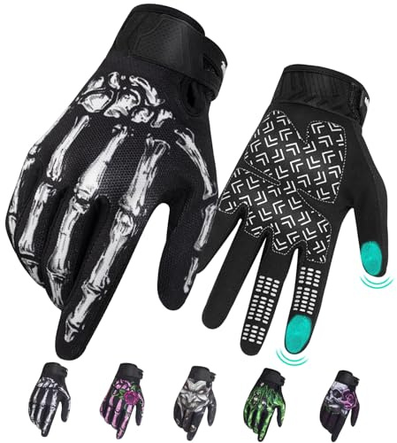 RIGWARL Motorcycle Gloves for Men and Women Touchscreen, Breathable Lightweight Dirt Street Bike Glove Non-Slip, Designed Summer Motorcycle Riding Glove Full Finger for Hiking Hunting ATV MTB Gloves