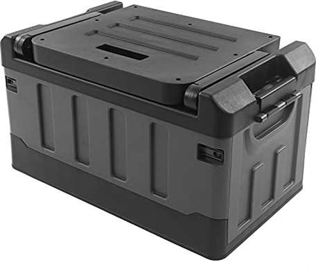 GOTOTOP Aufbewahrungsbox 70L, ABS Kofferraum Organizer | Faltbare Tasche 200kg Belastung, Camping Stuhl, Auto
