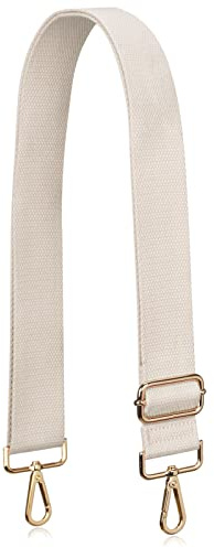 Allzedream Gurt für Handtasche Verstellbar Taschengurte Breiter Umhängetasche Ersatzgurt,Aprikose S,Gold Hardware