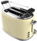 Cecotec Tostapane 2 fette Toast&Taste 1000 Retro Double Beige. 980 W, 2 fessure larghe da 3,8 cm e corte, acciaio inossidabile, aste superiori, potenza regolabile, vassoio raccogli briciole