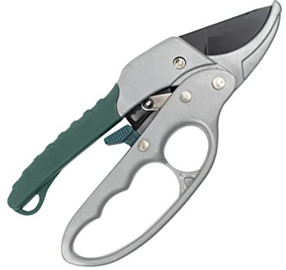 La zappa Forbici da pota a cricchetto per giardinaggio ed agricoltura, vigneti e frutteti