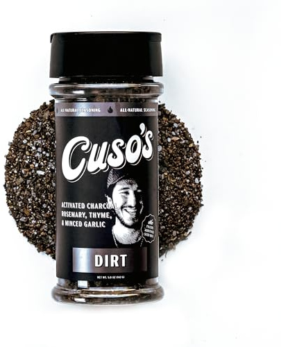 Cuso’s Dirt® BBQ Seasoning - Dirt Rub - Bold Steak & Brisket Seasoning for Smoking - Dry Rub for Meat - Steak Seasonings, Beef Rubs for Smoking & BBQ - 5 oz bottle