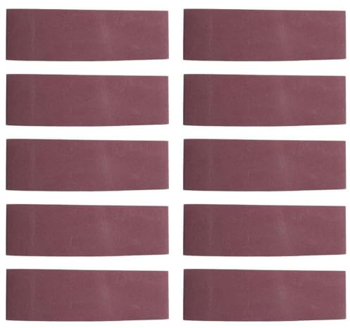 Cinta De Lijado, Bandas de Lija, Papel De Lijadora De Cinta De óxido De Aluminio De 533x75 Mm, Banda Abrasiva De 21x3 Pulgadas Para Piezas De Lijadora De Cinta De Grano 240-1000(10 Piezas 1000#)