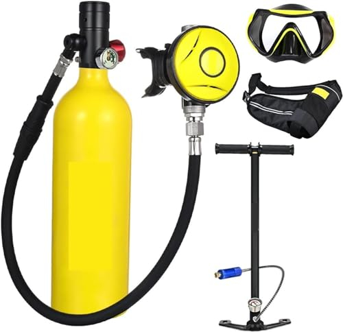 KANBUN Équipement de plongée 1L Mini Ensemble de cylindres de plongée respirateur de plongée réservoir d'air Pompe à Main pour la plongée en apnée équipement de plongée fabriqué en Chine