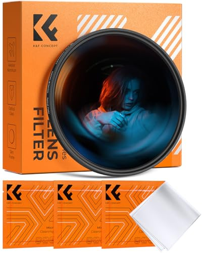 K&F CONCEPT 58mm Halo Effektfilter Wirbelverzerrungen | Tunnelblick Spezialeffektfilter,Optisches Glas,Nano-Basic,FE108