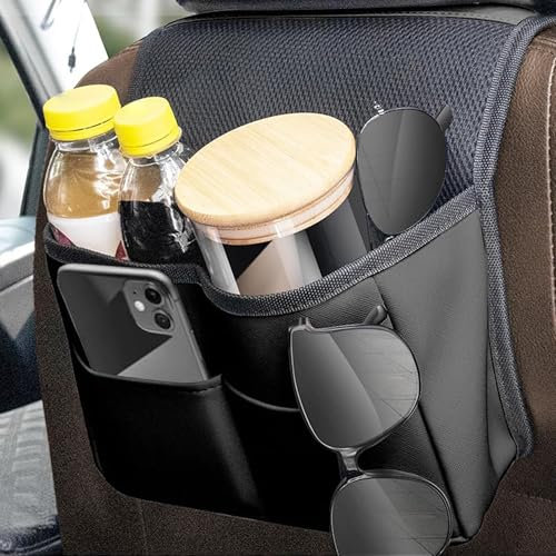 Flaconi Organizer Auto Sedile,Portaoggetti Auto,Ortaoggetti Auto Sedile,Organizer Sedile Posteriore Auto,Portaoggetti Sedile Auto,Adatto per la Custodia Dell'organizzatore del Seggiolino Auto