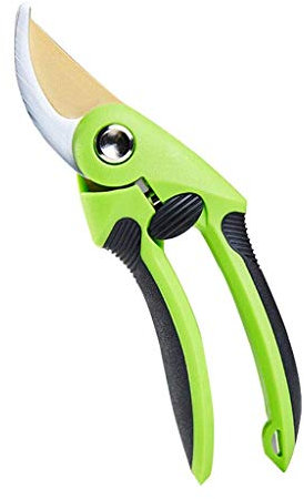 Tijeras de podar n Tijeras de podar, n Herramientas de floristería, Tijeras de podar, Diseño ergonómico, Mango cómodo, Verde, Podadora de Bypass portátil