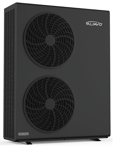 ALSAVO Pompe À Chaleur Air-Eau Monobloc HEAT R32 16 kW, Triphasé avec Double Ventilateur, A+++ Efficacité Énergétique, Pour Chauffage Et Eau Chaude