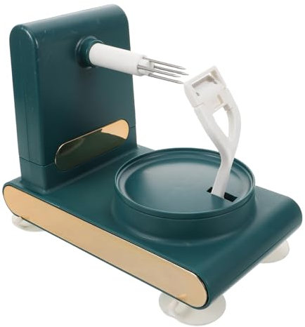 Vaguelly pelador de Manzanas Manual pelador de Manzanas Giratorio de manivela peladores para Cocina Decorativos peladores de Mango Acero Inoxidable Green