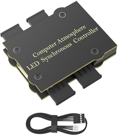 Ldbuejiaja 5 V 3 Pin Argb Fan Controller 5 V Lighting Computer Case Fan Atmospheres Light Synchronisation PC Case Lighting Accessories