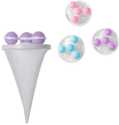 Purple Floating Hair Filtering Mesh Removal Washing Machine Wool Device Washing Machine Hair Filter Cleaning Mesh Bag Reusable Washer Hair Catcher，Washing Machine Parts and Accessories (1PC)