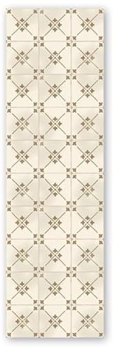 Panorama Tapis Vinyle du Sol Cuisine Salle de Bain - Modèle Altea Beige 60x200 cm - Différentes Tailles
