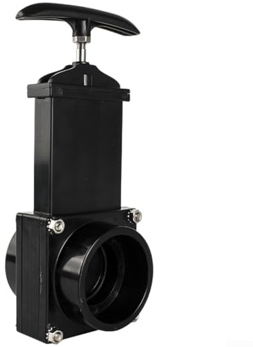 Zeroupshop Flangia del corpo della valvola di scarico da 63 mm con maniglia per drenaggio fognario compatibile con serbatoi di scarico per camper e rimorchi, compatibile con la maggior parte dei