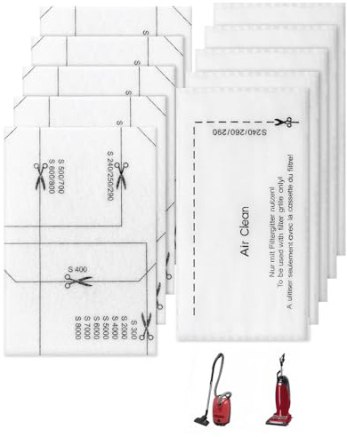 MOPZIJA 10 Pezzi Filtri Aspirapolvere, Kit Sacchetto Aspirapolvere, Filtro per Aspirapolvere Sostituzione, Filtro di Protezione del Motore, Filtro Aria Aspirapolvere compatibile Miele Aspirapolvere