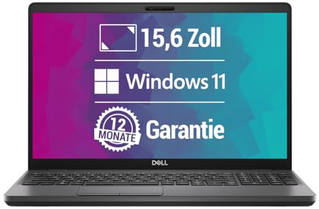 Dell Latitude 5500 15,6 pollici Full HD Laptop Intel Core i5-8365U@ fino a 4,1 GHz 8 GB 256 GB SSD con Windows 11 Pro e software antivirus gratuito con 12 mesi di garanzia (ricondizionato)