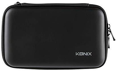 Konix Mythics Housse de protection et transport thermoformée Carry Case pour Nintendo Switch, Switch Lite et Switch OLED - Rangement 18 jeux - Noir