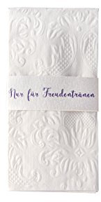 Weddix Taschentuchhalter Freudentränen Banderole, 24 STK., lila