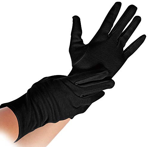 FRANZ MENSCH Hygostar Baumwoll-Handschuh NERO schwarz, Größe XL, Paar