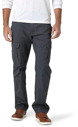 Relaxed Fit Stretch Cargo Pant, Anthracite Twill, 40W x 34L